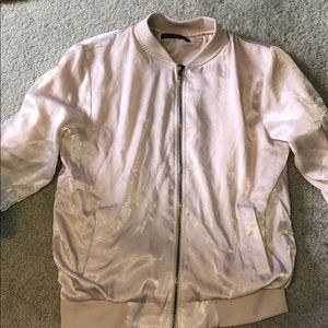 Silk pink jacket